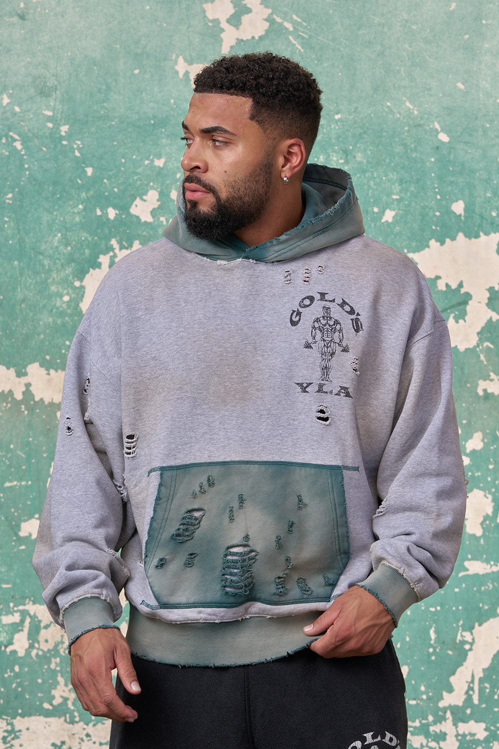 5168 - Gold's Iron Legacy Distress Hoodies - Image 8